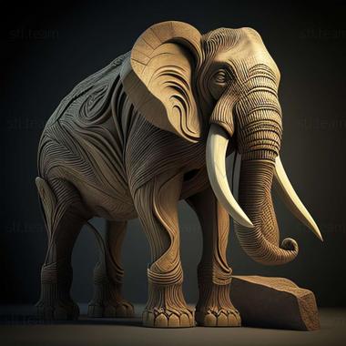 3D model Mammuthus africanavus (STL)